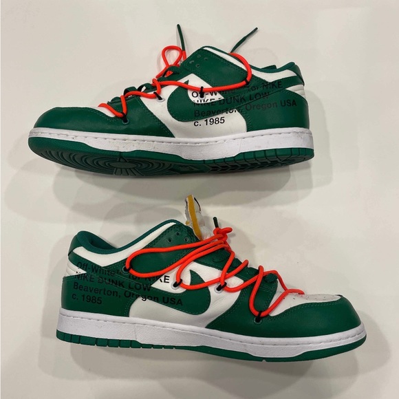 Off white X Nike dunk low pine green